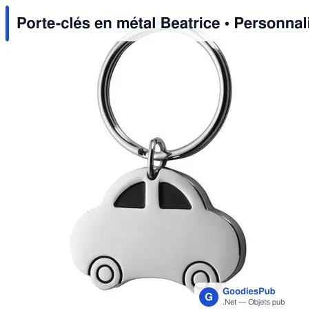 Porte-clés en métal Beatrice