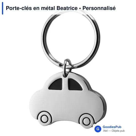 Porte-clés en métal Beatrice - Image 1