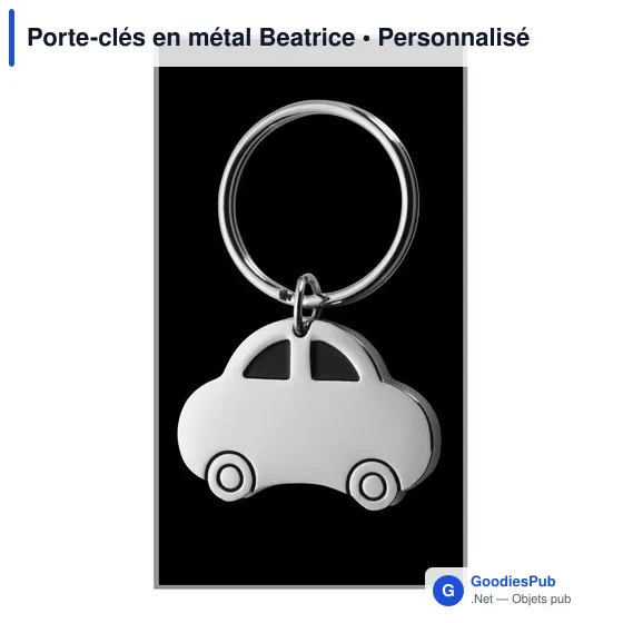 Porte-clés en métal Beatrice - Image 2