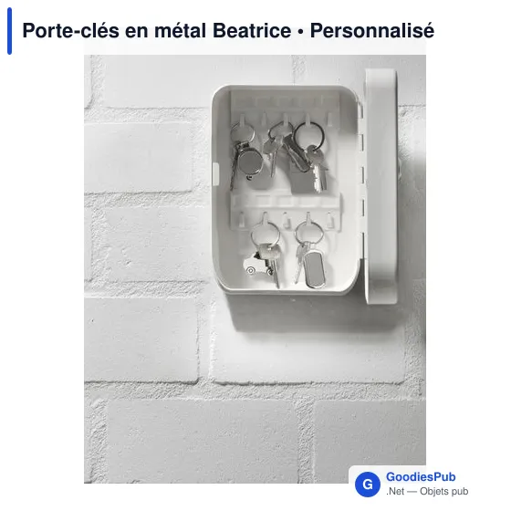 Porte-clés en métal Beatrice - Image 3