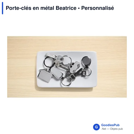 Porte-clés en métal Beatrice - Image 4