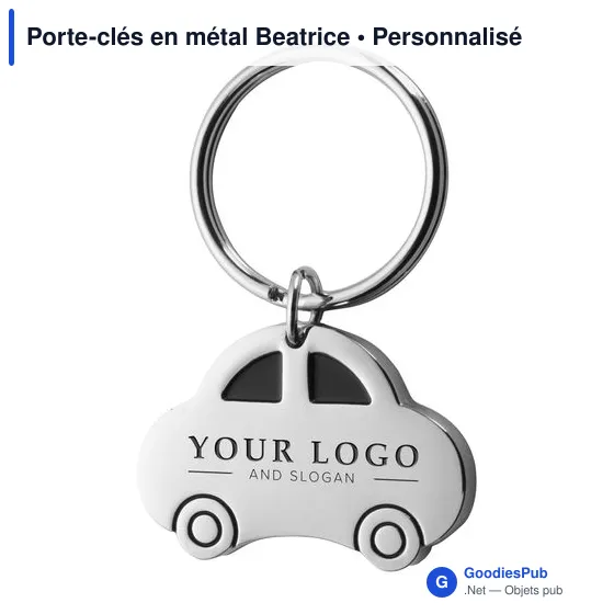 Porte-clés en métal Beatrice - Image 5