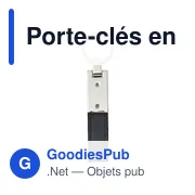 Porte-clés en métal et PU Keon - Miniature 2