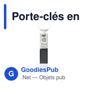 Porte-clés en métal et PU Keon - Miniature 8