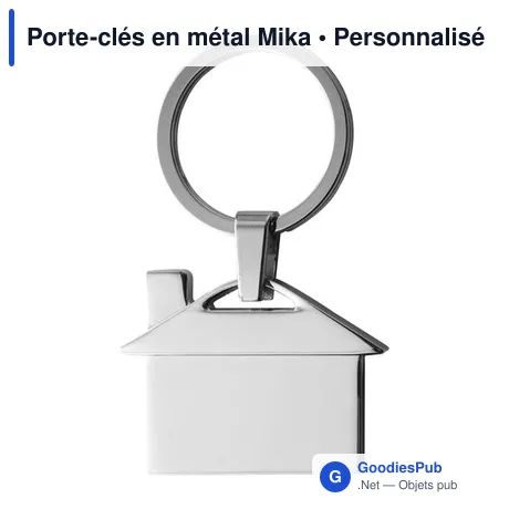 Porte-clés en métal Mika
