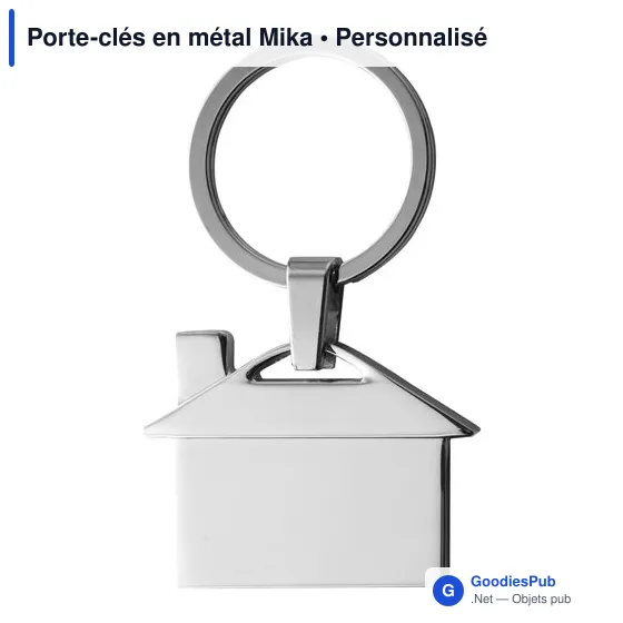 Porte-clés en métal Mika - Image 1