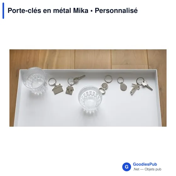 Porte-clés en métal Mika - Image 4