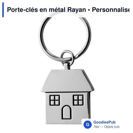 Porte-clés en métal Rayan