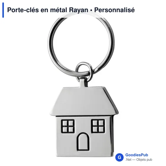 Porte-clés en métal Rayan - Image 1