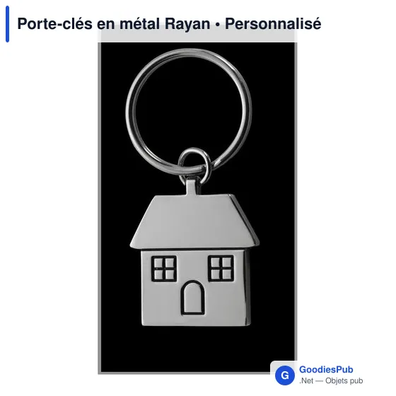 Porte-clés en métal Rayan - Image 2