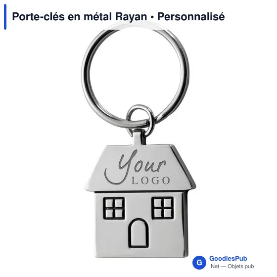Porte-clés en métal Rayan - Image 3