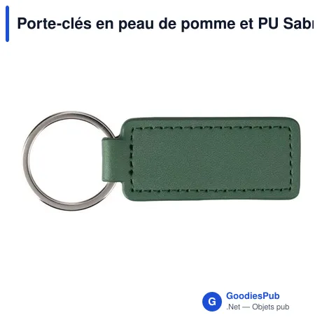 Porte-clés en peau de pomme et PU Sabrina