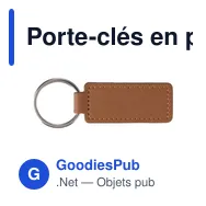 Porte-clés en peau de pomme et PU Sabrina - Miniature 11