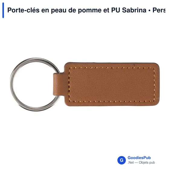 Porte-clés en peau de pomme et PU Sabrina - Image 11