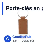 Porte-clés en peau de pomme et PU Sabrina - Miniature 3