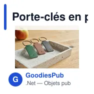 Porte-clés en peau de pomme et PU Sabrina - Miniature 5