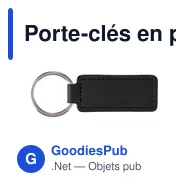 Porte-clés en peau de pomme et PU Sabrina - Miniature 6