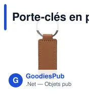 Porte-clés en peau de pomme et PU Sabrina - Miniature 7