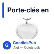 Porte-clés en plastique Kapi - Miniature 1