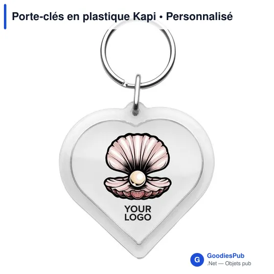 Porte-clés en plastique Kapi - Image 2