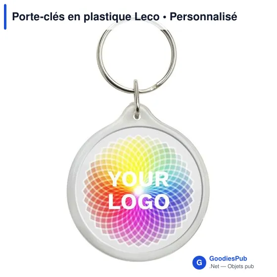 Porte-clés en plastique Leco - Image 2