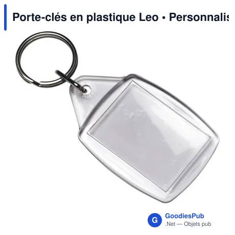 Porte-clés en plastique Leo