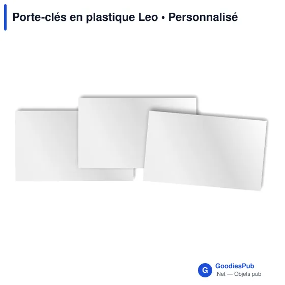 Porte-clés en plastique Leo - Image 2