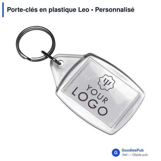 Porte-clés en plastique Leo - Image 3