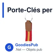Porte-Clés personnalisable avec logo - Espan - Miniature 1