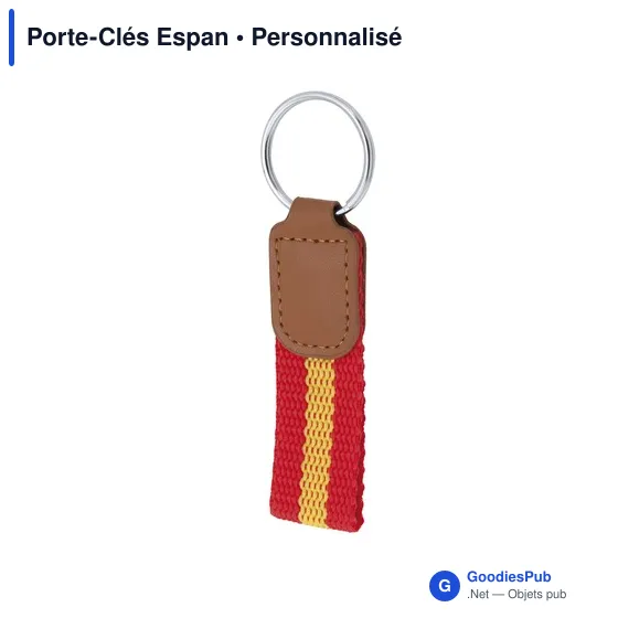 Porte-Clés personnalisable avec logo - Espan - Image 1