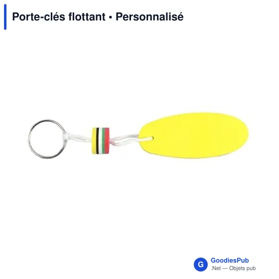 Porte-clés flottant personnalisable avec logo - Modèle CP20LE - Image 5