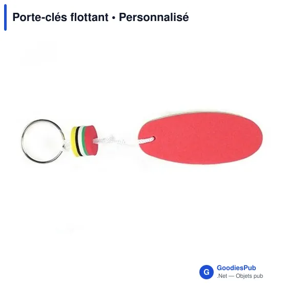Porte-clés flottant personnalisable avec logo - Modèle CP20LE - Image 6