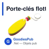 Porte-clés flotteur personnalisable avec logo - Hamid - Miniature 1