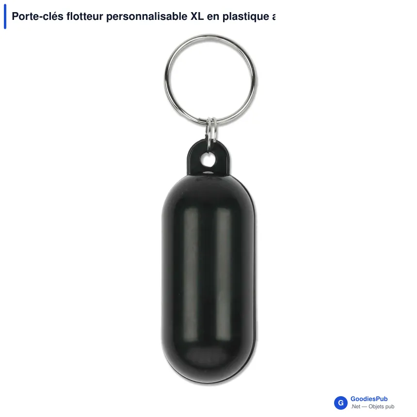 Porte-clés flotteur personnalisable XL en plastique avec logo - Flotteur XL - Image 3