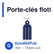 Porte-clés flotteur personnalisable XL en plastique avec logo - Flotteur XL - Miniature 4