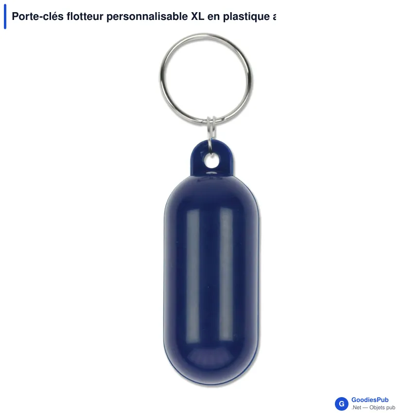Porte-clés flotteur personnalisable XL en plastique avec logo - Flotteur XL - Image 4