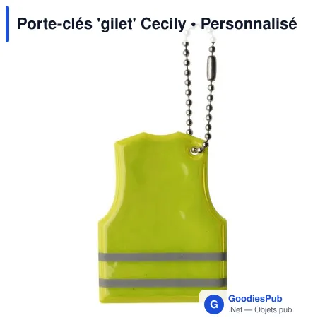 Porte-clés 'gilet' Cecily