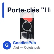 Porte-clés personnalisable en métal avec logo - Lydus - Miniature 2