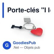 Porte-clés personnalisable en métal avec logo - Lydus - Miniature 4