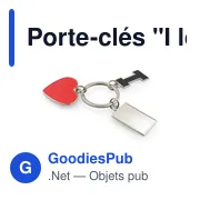 Porte-clés personnalisable en métal avec logo - Lydus - Miniature 5