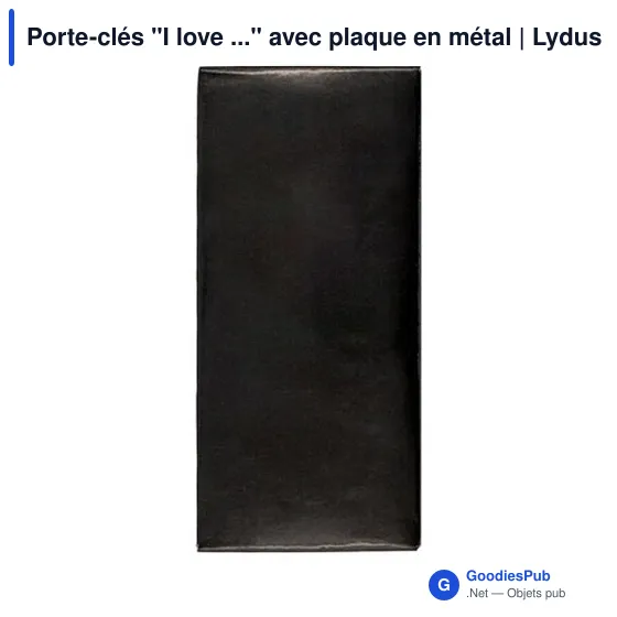 Porte-clés personnalisable en métal avec logo - Lydus - Image 6