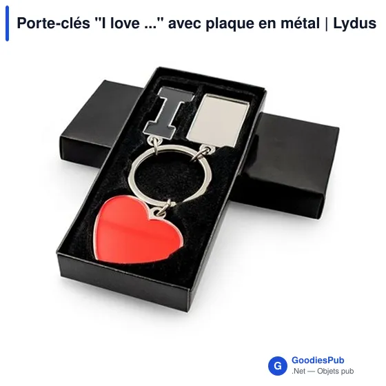 Porte-clés personnalisable en métal avec logo - Lydus - Image 7