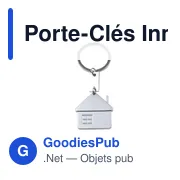 Porte-Clés Inmo personnalisable avec logo pour entreprise - Miniature 1