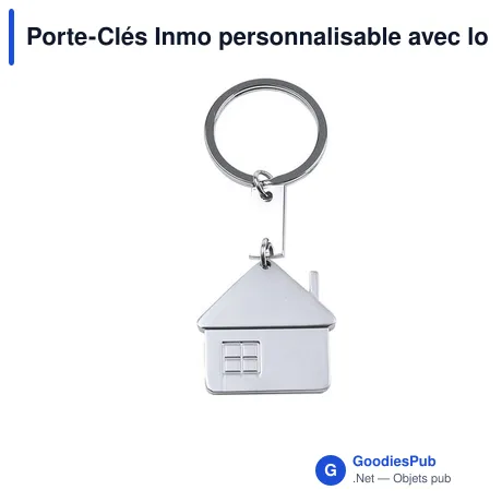 Porte-Clés Inmo personnalisable avec logo pour entreprise