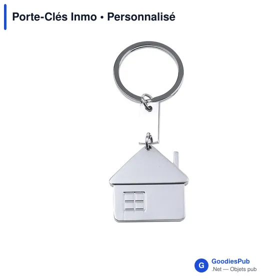 Porte-Clés Inmo personnalisable avec logo pour entreprise - Image 1