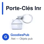Porte-Clés Inmo personnalisable avec logo pour entreprise - Miniature 2