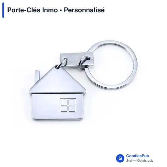 Porte-Clés Inmo personnalisable avec logo pour entreprise - Image 2