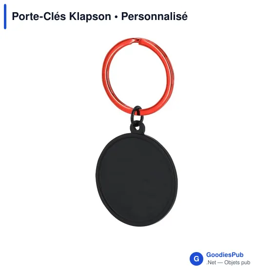 Porte-Clés personnalisable Klapson en aluminium avec logo - Image 3