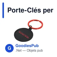 Porte-Clés personnalisable Klapson en aluminium avec logo - Miniature 5