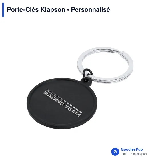 Porte-Clés personnalisable Klapson en aluminium avec logo - Image 9